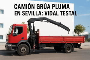 Camión Grúa Pluma en Sevilla Vidal Testal