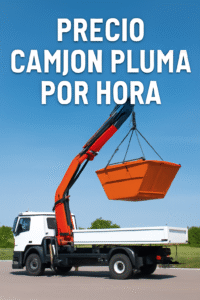 precio camión pluma por hora